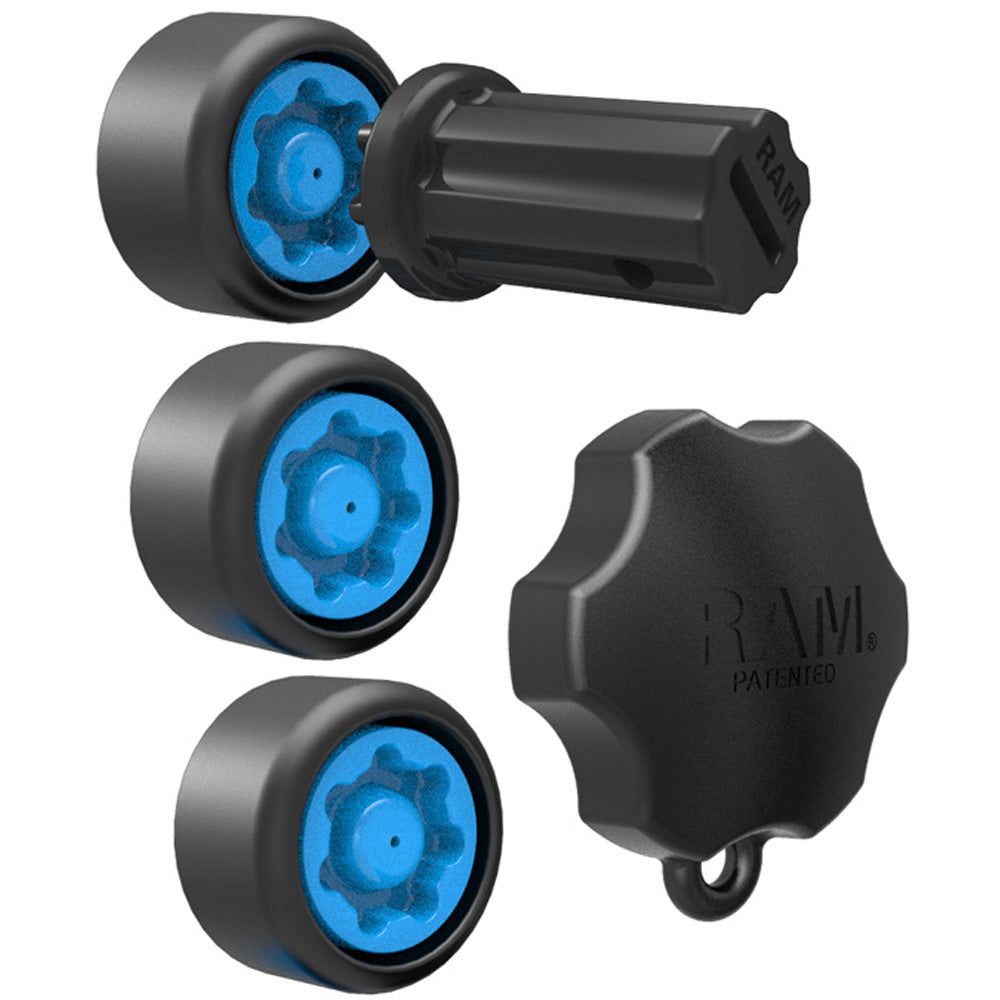 RAM Mount Pin-Lock Security Kit f/Single Swing Arm and Gimbal Mount [RAP-S-KNOBG-109] Fashion