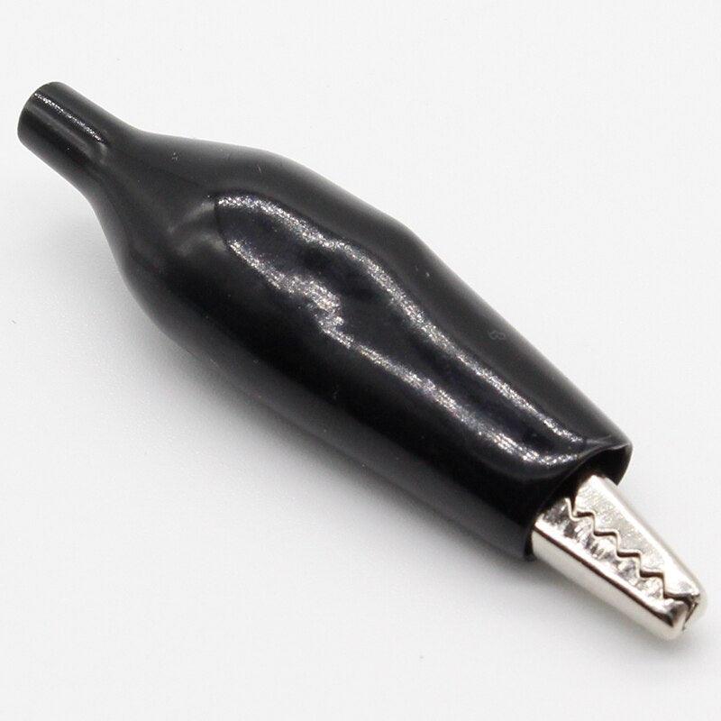 12Pcs Insulation Metal Alligator Clip Electric Test 45MM Lead colorful Red Black Blue Green White Yellow small crocodile clip Online Sale