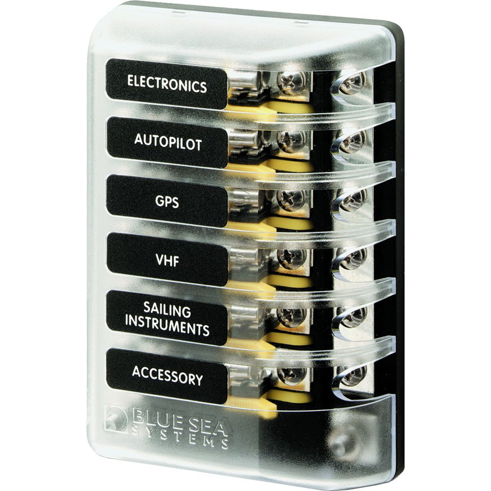 Blue Sea 5015 ST Glass Fuse Block w/Negative Bus [5015] Discount