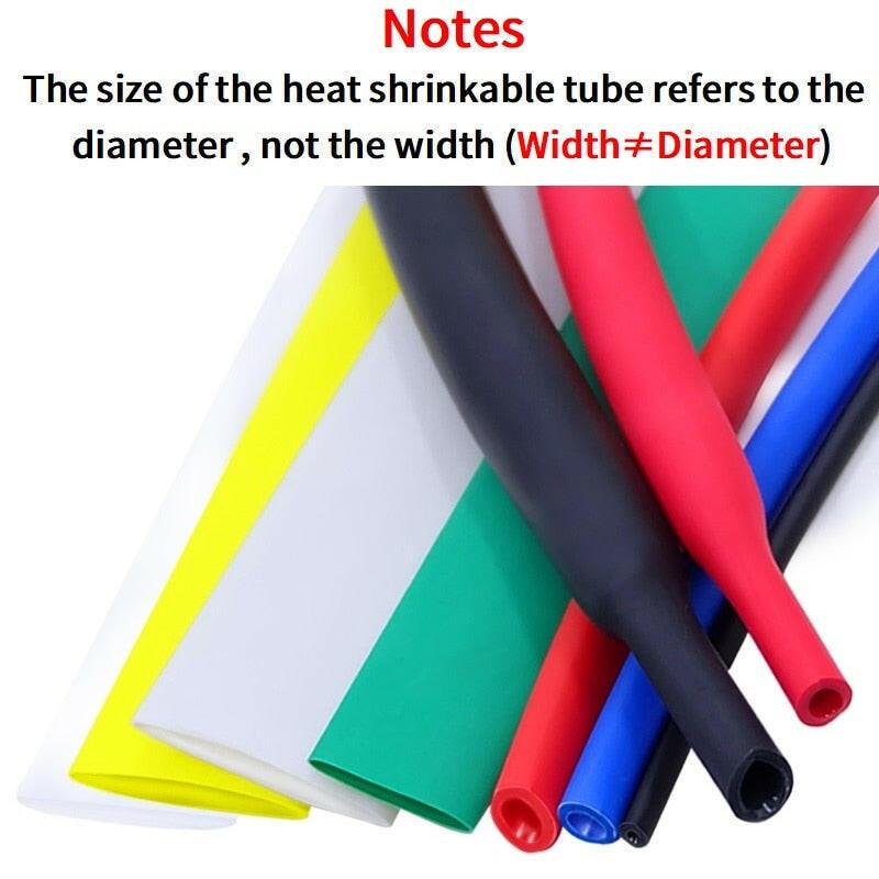 1M Heat Shrink Tube with Glue 1.6mm – 100mm Dual Wall Thick 3:1 Shrinkable Tubing Adhesive Lined Wrap Wire Protection Kit Fashion