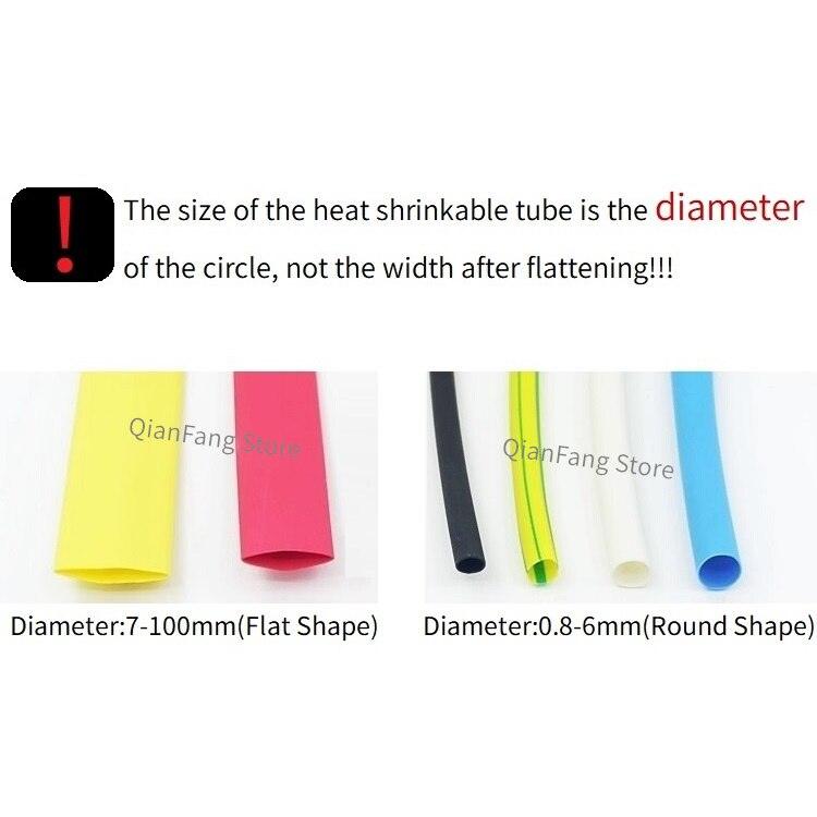 1M Heat Shrink Tube 45mm Diameter Insulated Polyolefin 2:1 Shrinkage Ratio Wire Wrap Connector Line Repair 600V Cable Sleeve Online Hot Sale