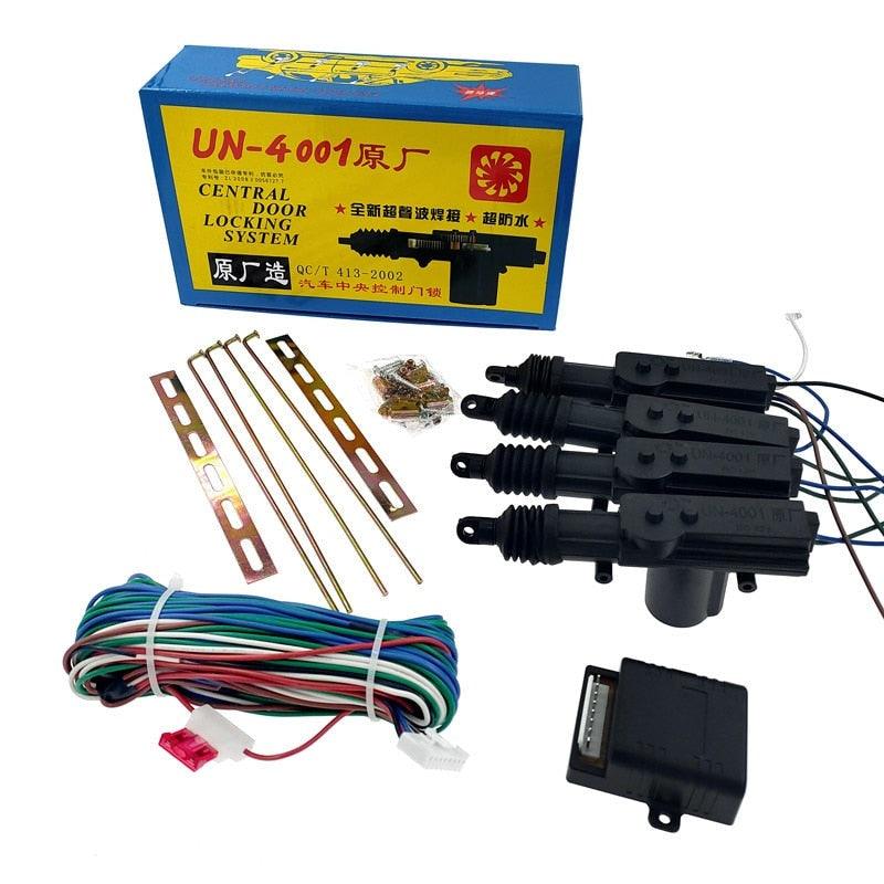 12V Universal 4001 car central locking system motor DC 12V 2line 5line engine for car door lock motor+mounting bracket Online