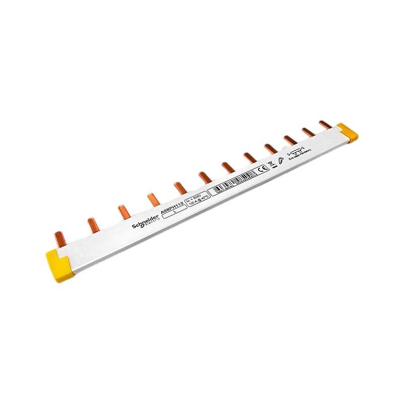 12x18mm comb bus bar, used for 1P MCB, 12 copper row circuit breaker, 12 way A9XPH112 100A Hot on Sale