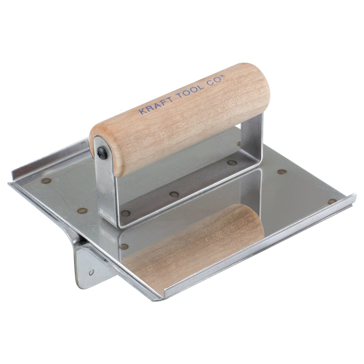 Kraft Tool CF117 6″ x 6″ 2″D 1/4″R Stainless Steel Hand Groover with Wood Handle Fashion