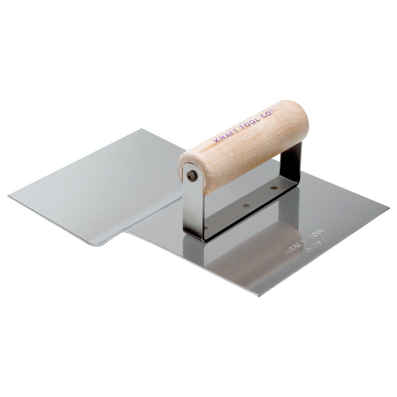 Kraft Tool CF097 Stainless Steel Driveway Approach Tool 9″ x 6″ 3/4″R with Wood Handle Hot on Sale