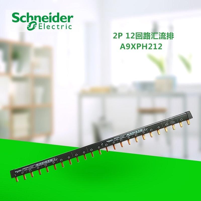 1L+N 2P busbar 12-bit can be connected to 6 2P circuit breakers, connected to copper busbar, wiring bar A9XPH212 comb bus bar Discount