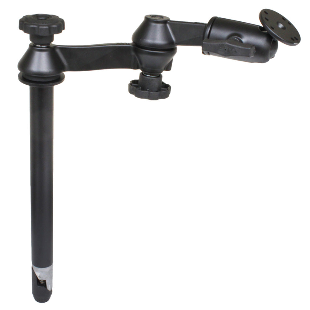 RAM Mount RAM 12″ Upper Pole with Double Swing Arms  Round Plate [RAM-VP-SW1-12] Sale