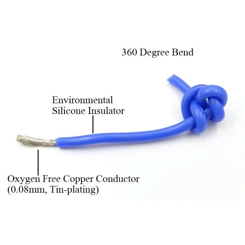 1M 4AWG Silicone Rubber Copper Wire Cable Electron LED Lamp Lighting Cable Super Soft Flexible High Temperature Insulated Wired on Sale