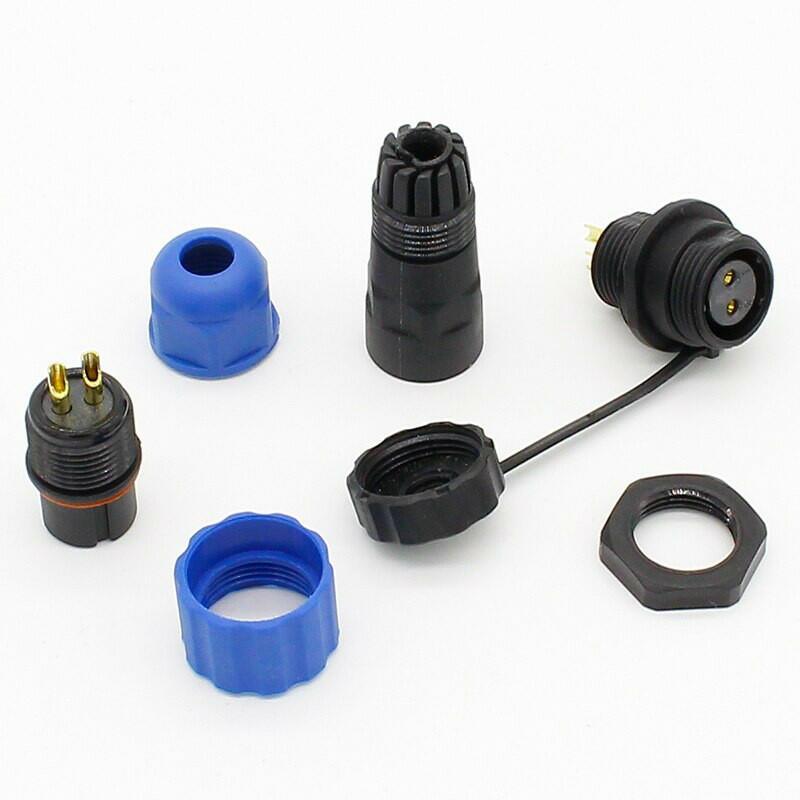 13mm SD13 2 pin waterproof connector, IP68 connector Online Sale