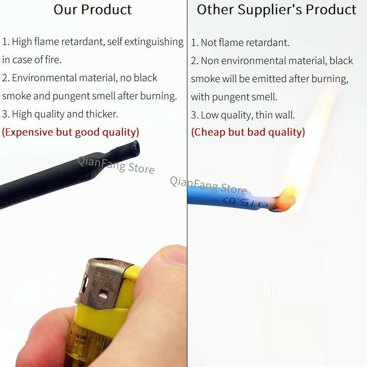 1M Heat Shrink Tube 40mm Diameter Insulated Polyolefin 2:1 Shrinkage Ratio Wire Wrap Connector Line Repair 600V Cable Sleeve Online Sale