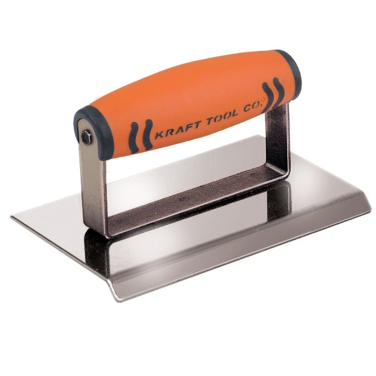 Kraft Tool CF090PF 6″ x 4″ Stainless Steel Carpet Edger 45 Degree Angle 3/16″ Drop with ProForm Handle Hot on Sale