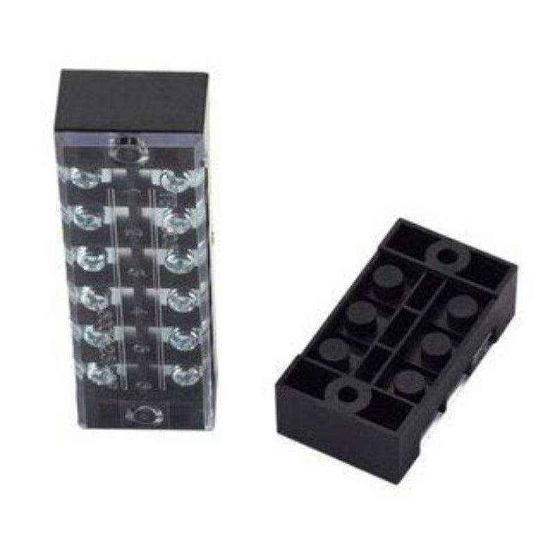 1Pcs Dual Row Barrier Screw Terminal Block Strip Wire Connector 600V 15A 3/4/6/8/10/12 Positions Optional Discount