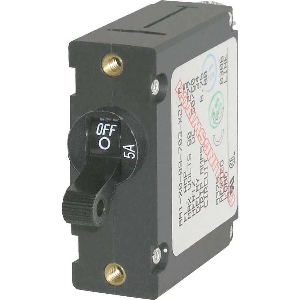 Blue Sea 7200 AC / DC Single Pole Magnetic World Circuit Breaker  –  5 Amp [7200] Online Hot Sale