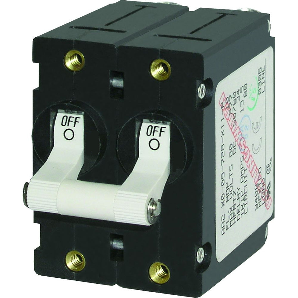Blue Sea 7242 A-Series Double Pole Toggle – 50AMP – White [7242] Supply