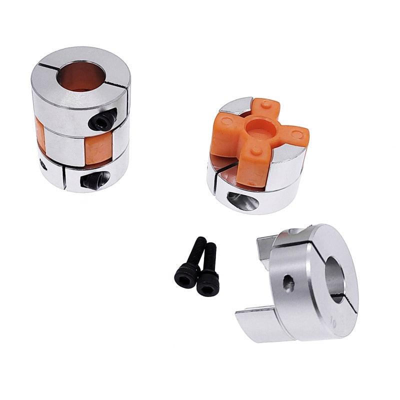1PCS D25L30 shaft coupler Flexible Jaw Spider Plum Coupling Shaft Coupler 6.35/8/9.5/10/12mm stepper motor Sale