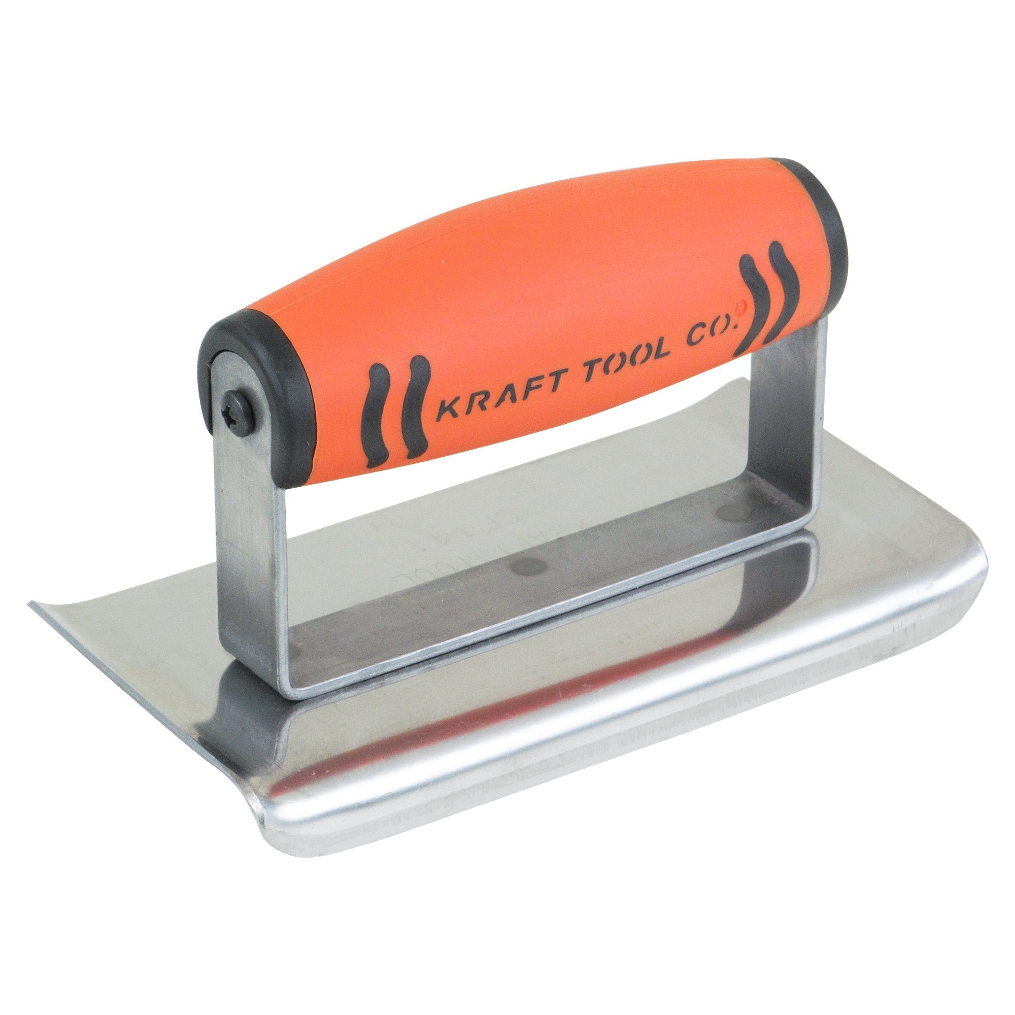 Kraft Tool CF142PF 6″ x 2-1/2″ 1/4″R Stainless Steel Curved Ends Cement Edger with ProForm Handle Discount
