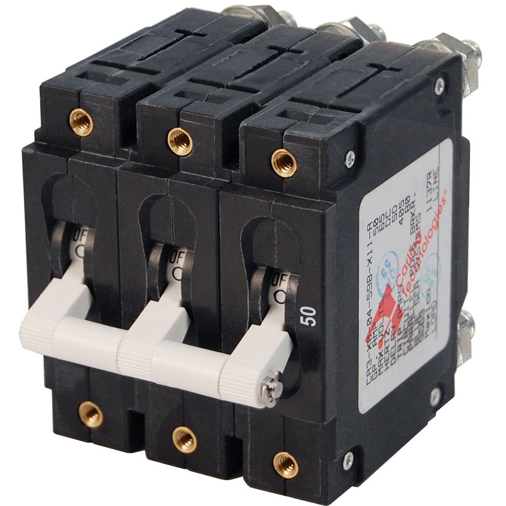 Blue Sea 7287 C-Series Triple Pole Circuit Breaker – 50A [7287] Supply