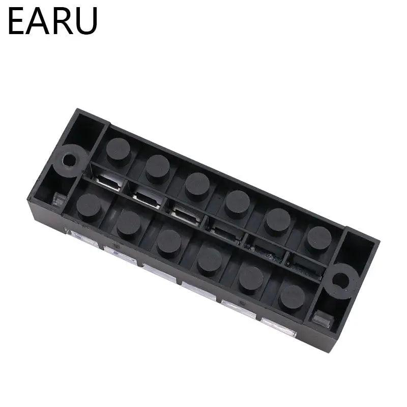 1pc 25A 600V Dual Row Barrier Screw TB Series Terminal Block|  3 4 5 6 8 10 12 Positions Online Hot Sale