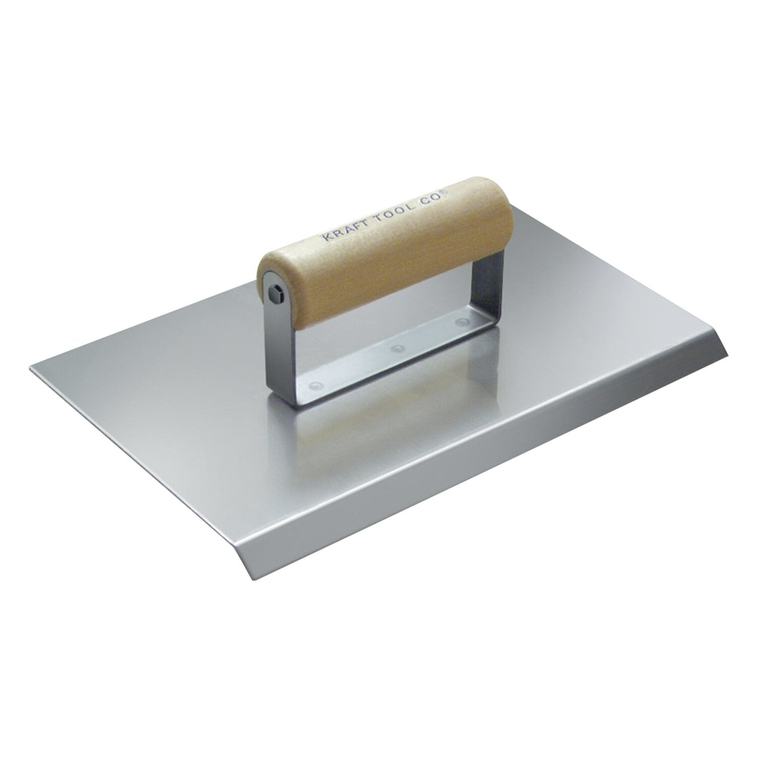 Kraft Tool CF134 10″ x 6″ 3/4″ R Stainless Steel Chamfer Tool with Wood Handle Supply