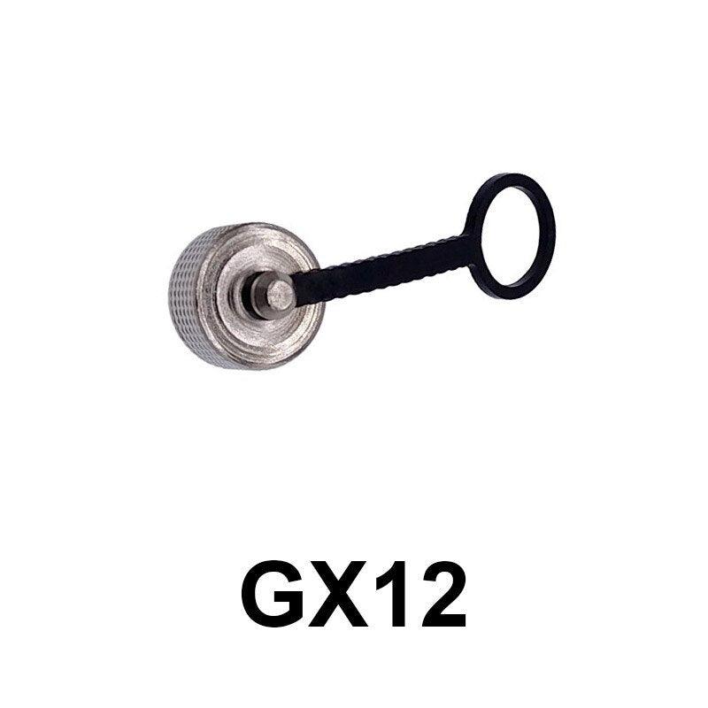 1PCS GX12 GX16 GX20 Aviation Connector Plug Cover Waterproof Dust Metal Cap Circular Connector Protective Sleeve New Supply