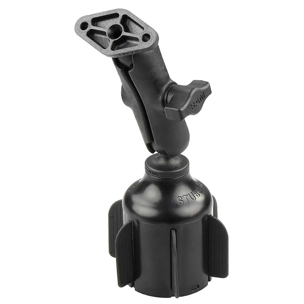 RAM Mount RAM Stubby Cup Holder Mount w/Diamond Plate [RAP-B-299-4-238U] Discount