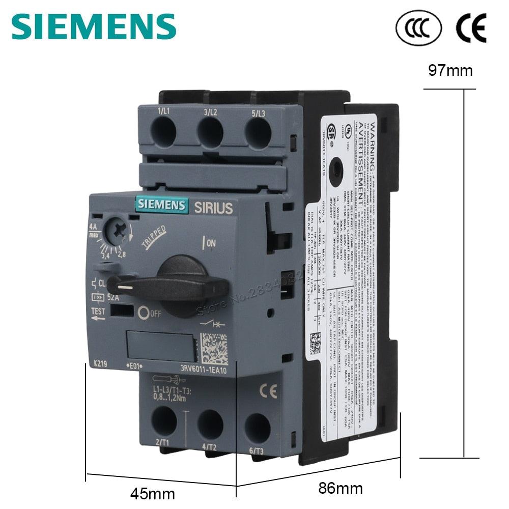 2.8-4A Motor Protective Circuit Breaker Selector button Class 10 52A 3RV6011-1EA10 SIEMENS Fashion