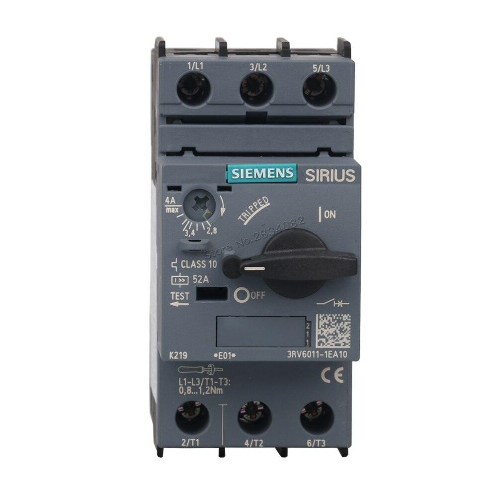 2.8-4A Motor Protective Circuit Breaker Selector button Class 10 52A 3RV6011-1EA10 SIEMENS Fashion