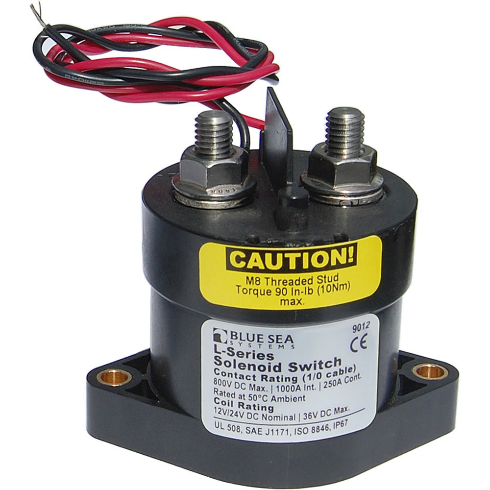 Blue Sea 9012 L Solenoid Switch – 12-24VDC – 250A [9012] Sale