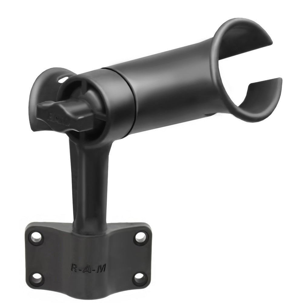 RAM Mount RAM Tube Jr. Fishing Rod Holder w/Short 4″ Length Post Spline & Bulkhead Mounting Base [RAP-390-SBU] on Sale