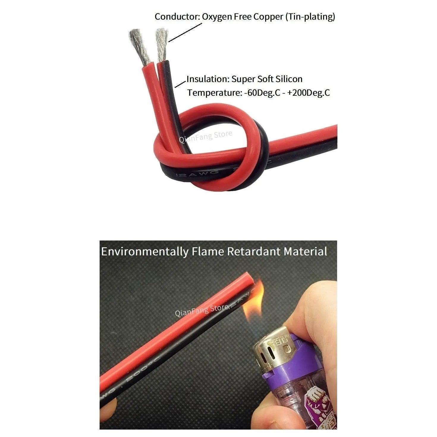 2/5/10Meter 2Pin Extension Copper Wire| 24-8 AWG optional Online