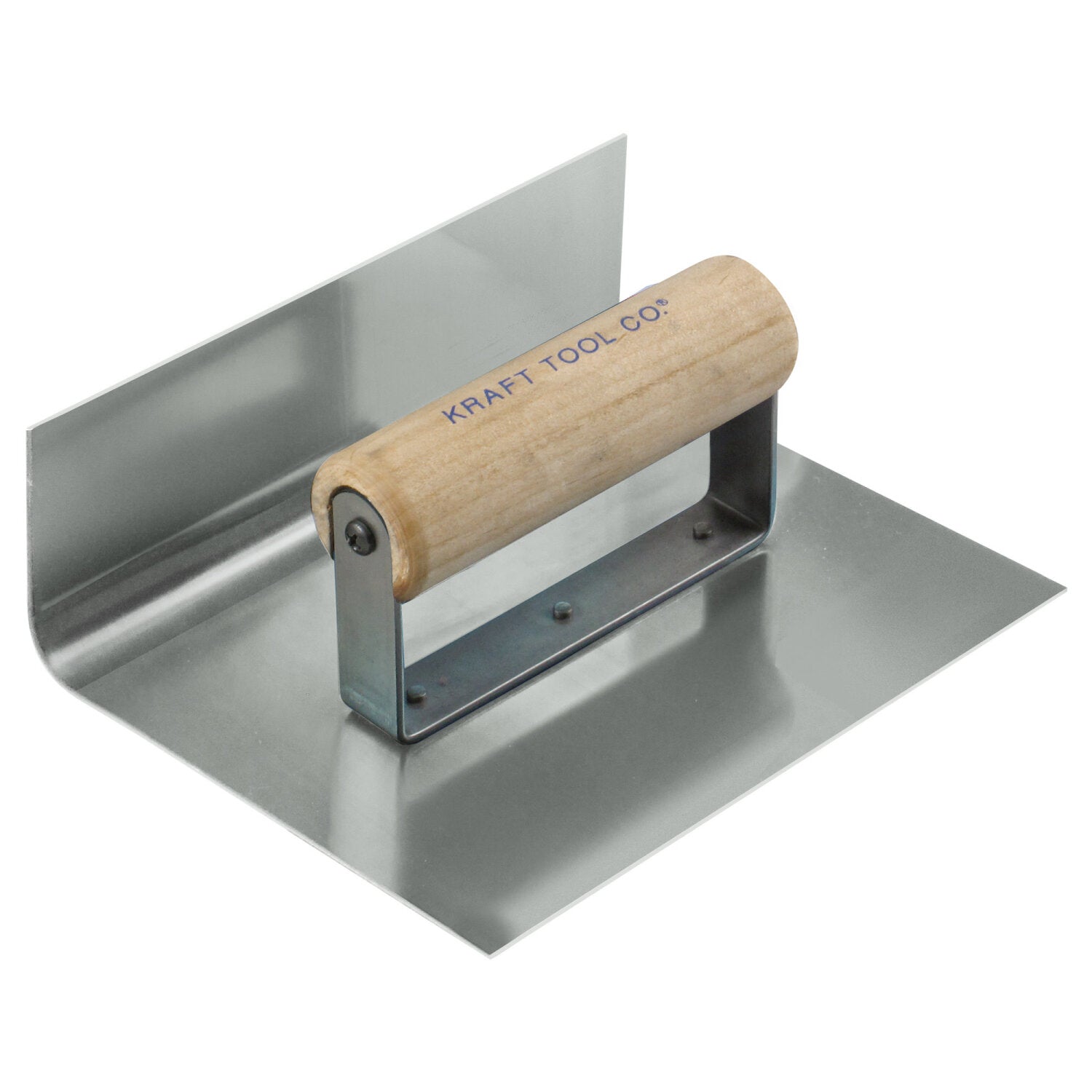Kraft Tool CF153 6″ x 4″ 1″R Inside Curb & Sidewalk Tool with Wood Handle Hot on Sale