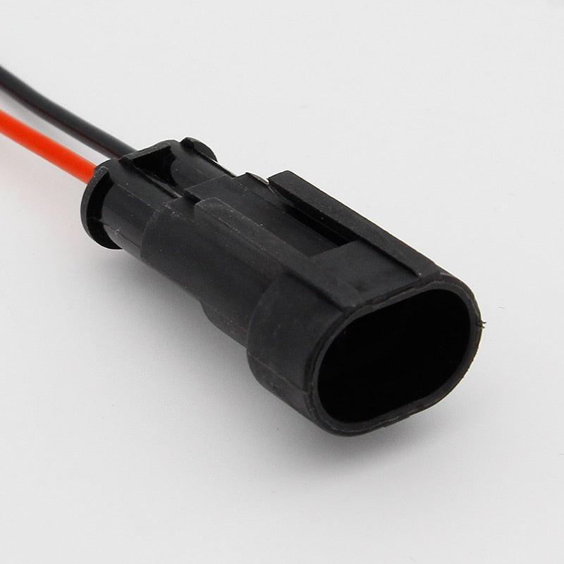 2 Pin Way Sealed Waterproof Electrical Wire Connector Plug Set auto connectors with cable Hot on Sale