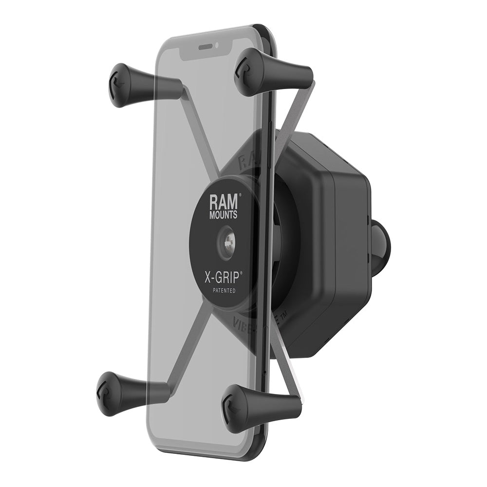 RAM Mount RAM X-Grip Large Phone Holder w/Ball  Vibe-Safe Adapter [RAM-HOL-UN10B-462] Online now