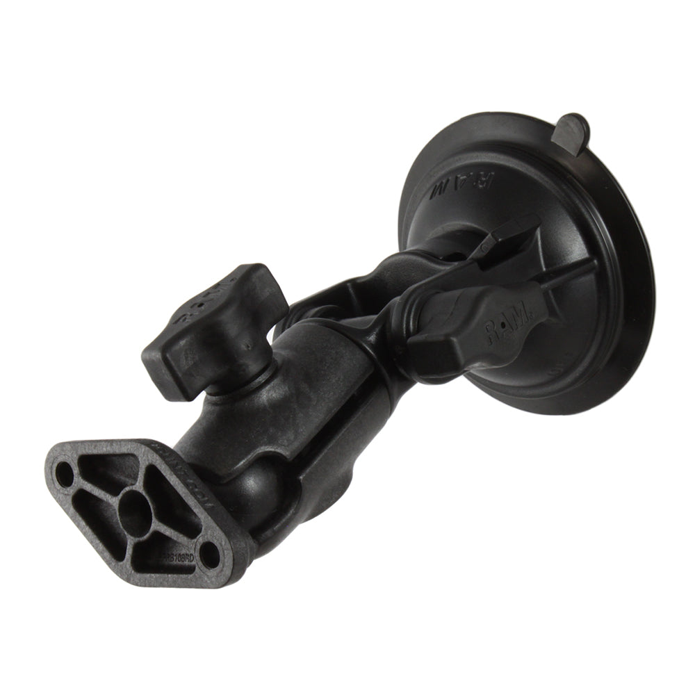 RAM Mount RAM Twist-Lock Composite Suction Cup Ratchet Mount w/Diamond Plate [RAP-B-104-224U] Fashion
