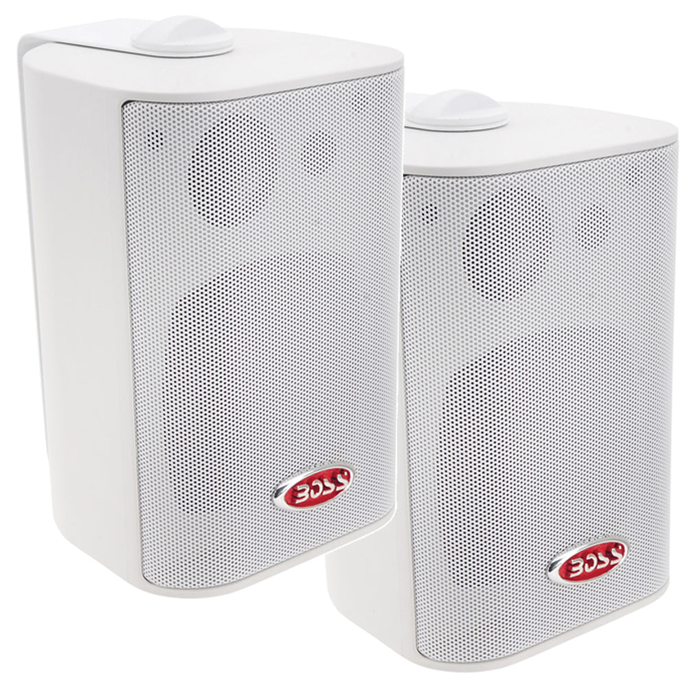 Boss Audio 4″ MR4.3W Box Speakers – White – 200W [MR4.3W] on Sale