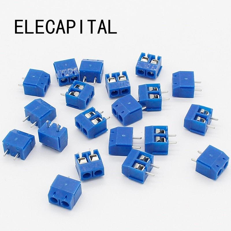 20pcs KF301-2P 2 Pin Plug-in Screw Terminal Block Contor 5.08mm Pitch Online now