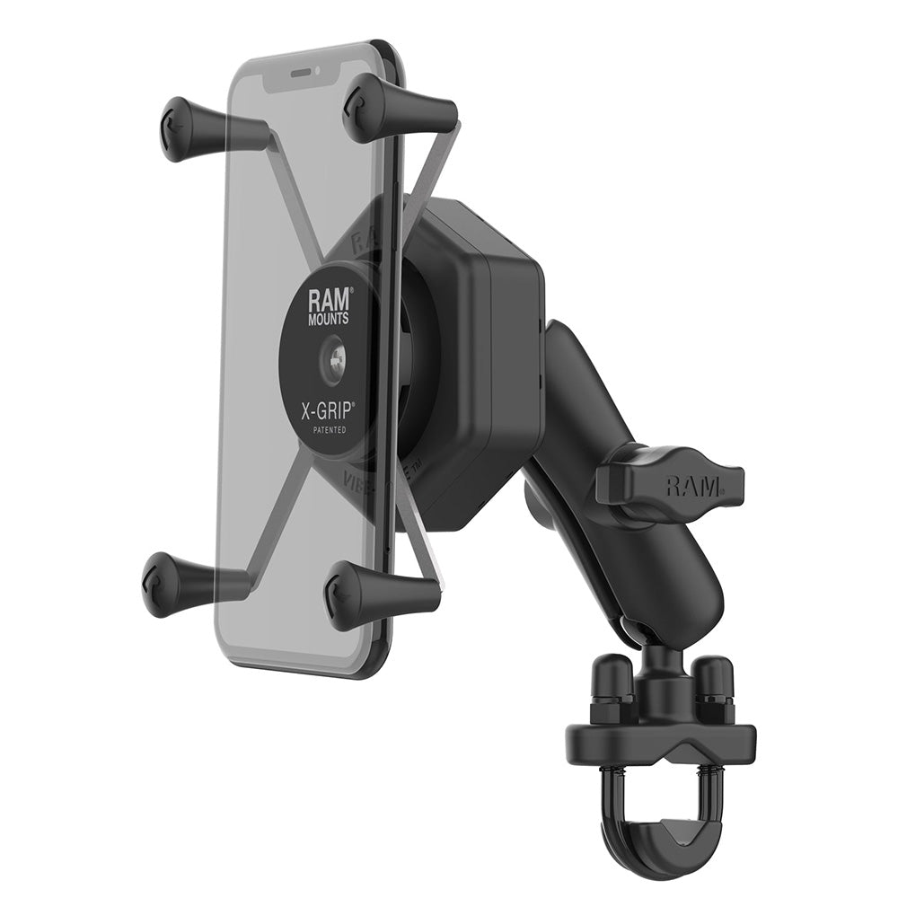 RAM Mount RAM X-Grip Large Phone Mount w/Vibe-Safe  U-Bolt Base – Medium [RAM-B-149Z-UN10-462] Online