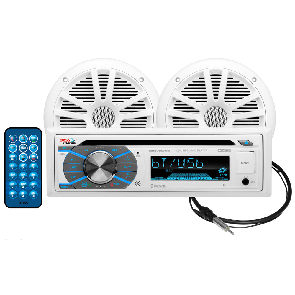 Boss Audio MCK508WB.6 Marine Stereo  6.5″ Speaker Kit – White [MCK508WB.6] Online