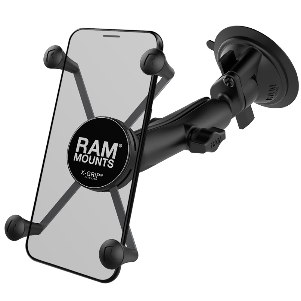 RAM Mount RAM X-Grip Large Phone Mount w/RAM Twist-Lock Suction Cup Base [RAM-B-166-C-UN10U] Online now