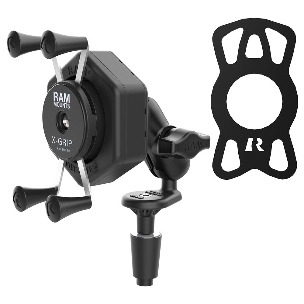 RAM Mount RAM X-Grip Phone Mount w/Vibe-Safe  Fork Stem Base – Short [RAM-B-176-A-UN7-462] Online Sale