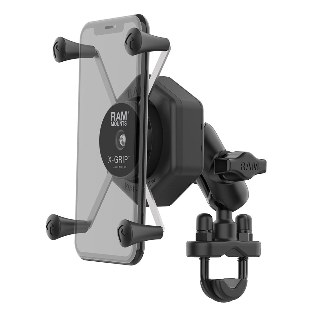 RAM Mount RAM X-Grip Large Phone Mount w/Vibe-Safe  U-Bolt Base – Short [RAM-B-149Z-A-UN10-462] Supply