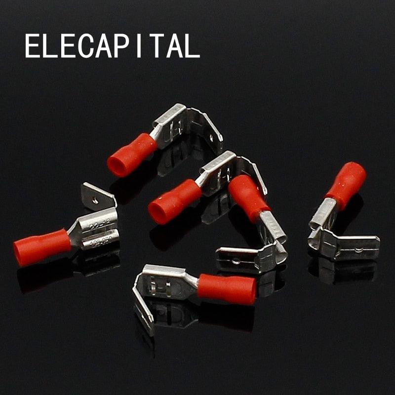20x Crimping Connectors Piggyback Female Spade Connector Terminals Brass printed with Sn Fashion