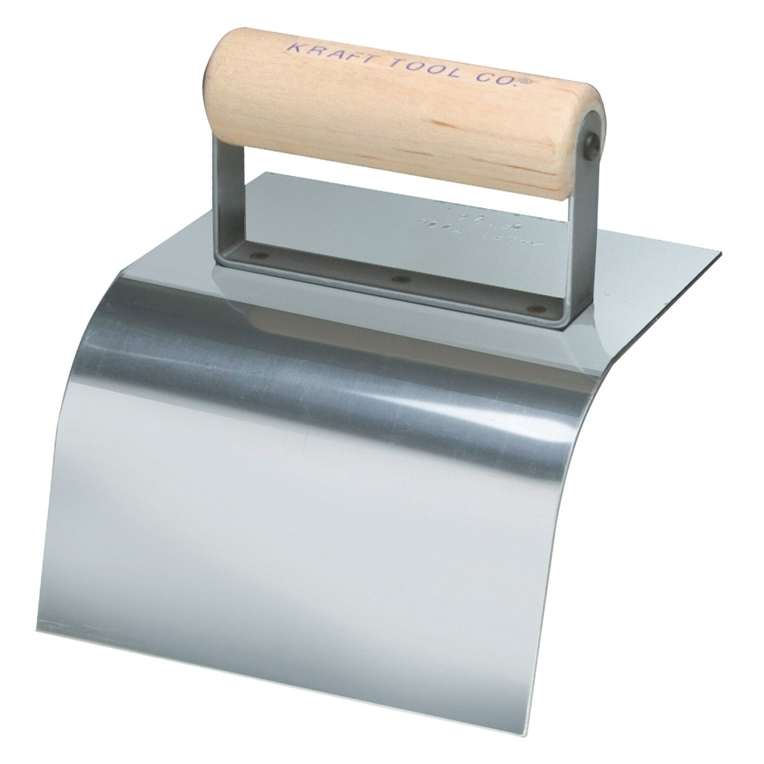 Kraft Tool CF197 6″ x 5″ 1-1/2″R Curb Tool with Wood Handle Hot on Sale