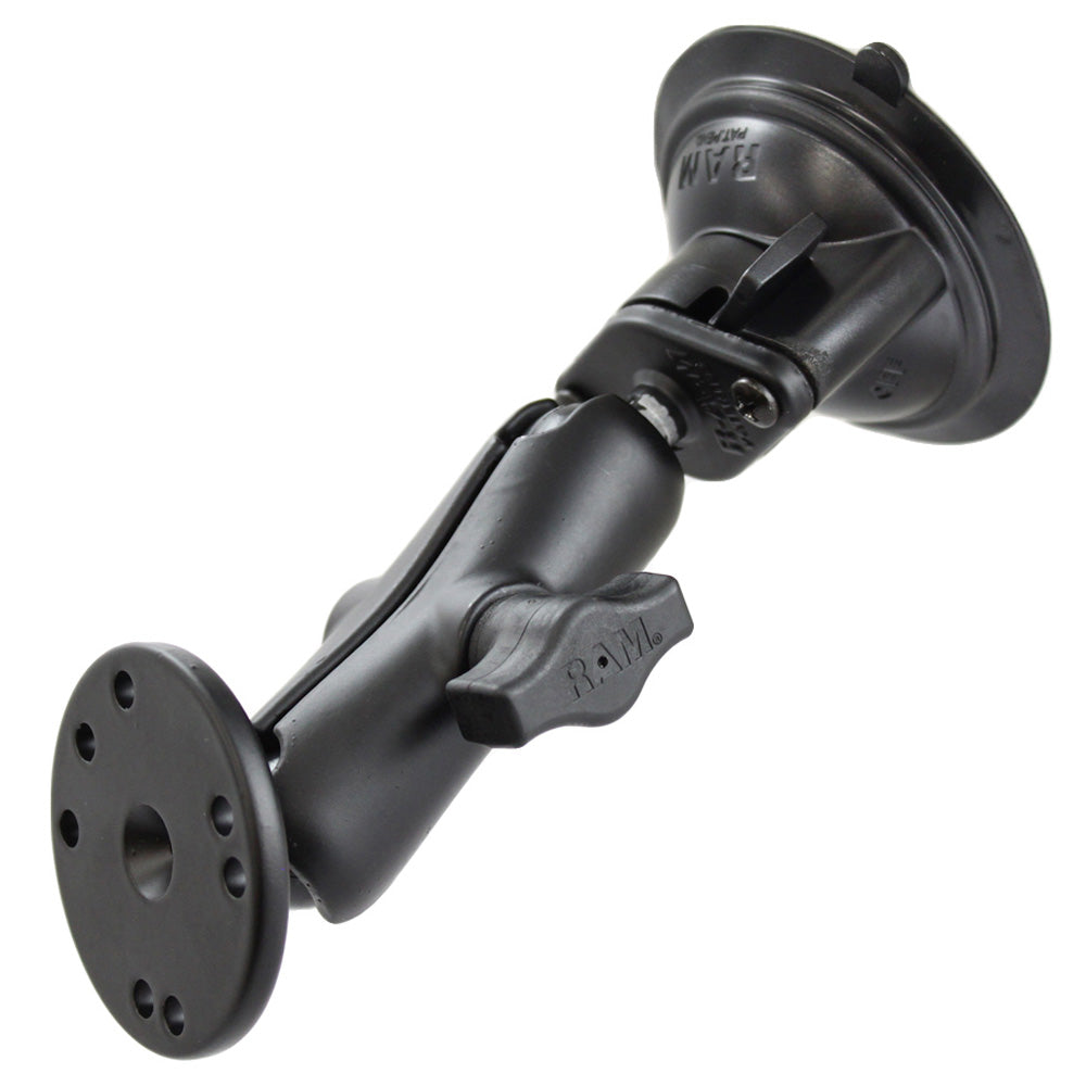 RAM Mount Twist Lock Suction Cup w/Round Base Adapter [RAM-B-166-202U] Hot on Sale