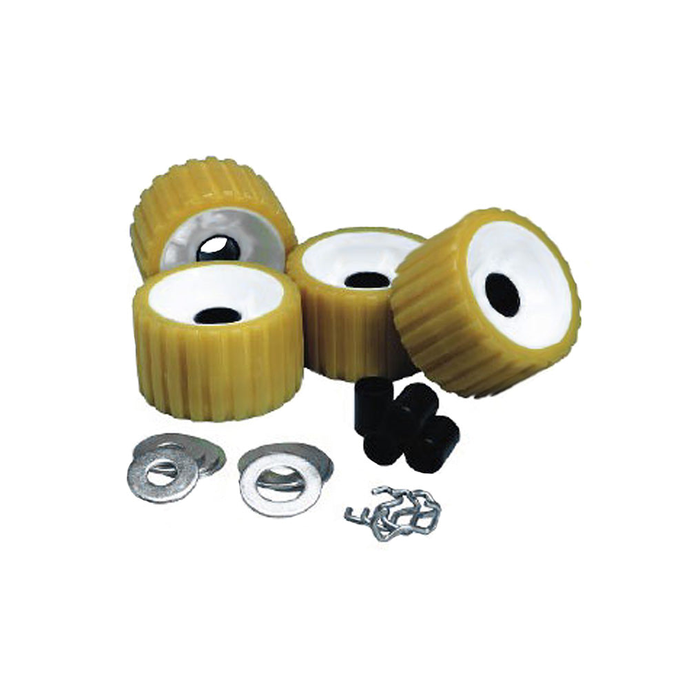 C.E. Smith Ribbed Roller Replacement Kit – 4 Pack – Gold [29310] Online