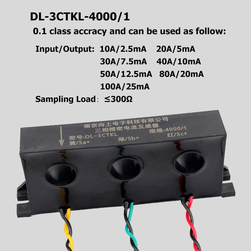 3 Phase Transformer Current DL-3CTKL 100a/50mA 1:2000 100A/25mA 4000:1 Discount