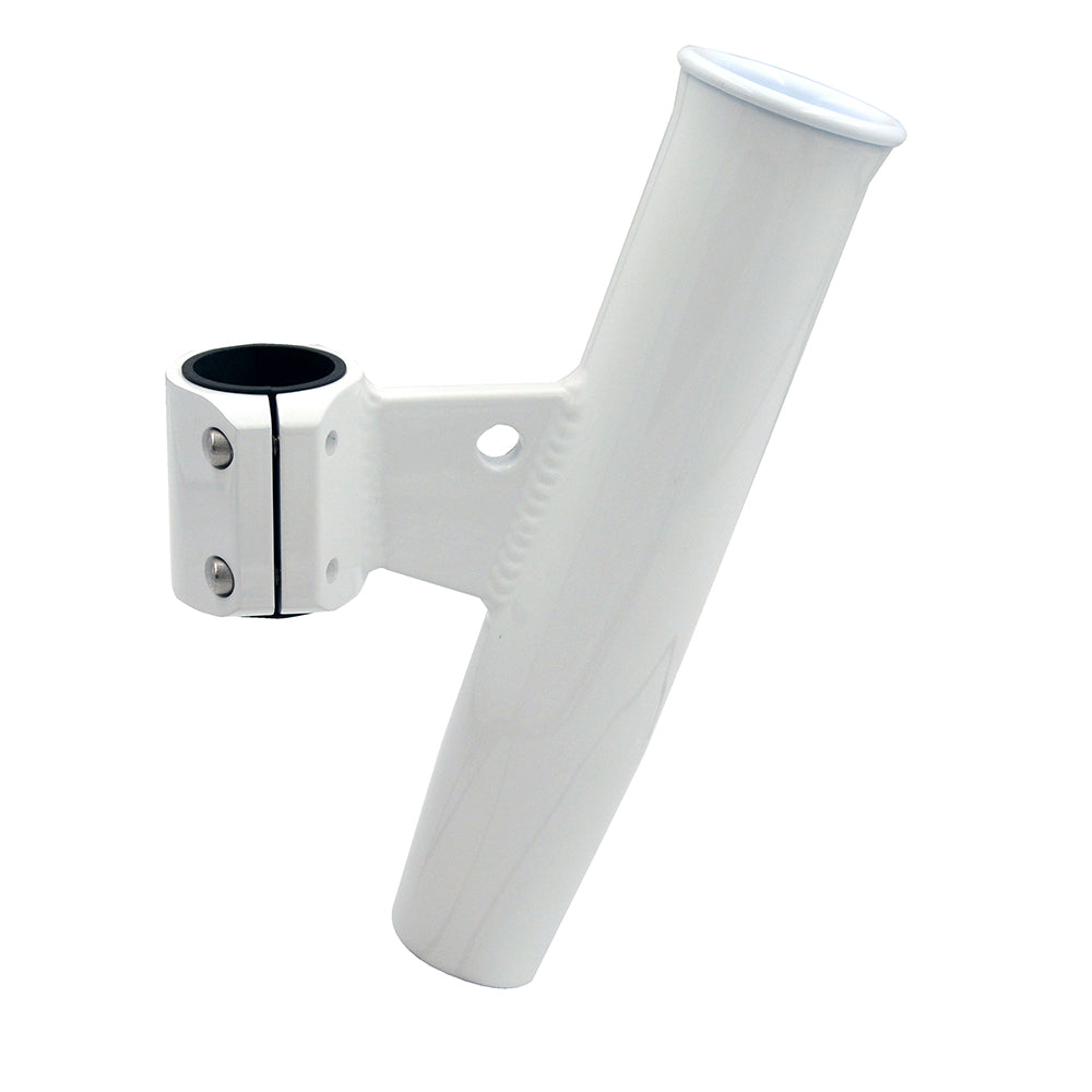 C.E. Smith Aluminum Vertical Clamp-On Rod Holder 1-2/3″ OD White Powdercoat w/Sleeve [53726] Hot on Sale