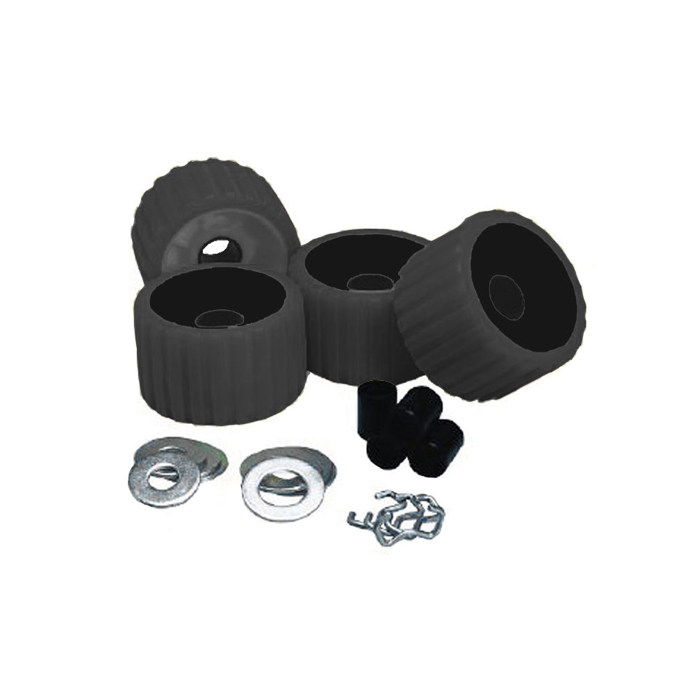 C.E. Smith Ribbed Roller Replacement Kit – 4 Pack – Black [29210] Hot on Sale