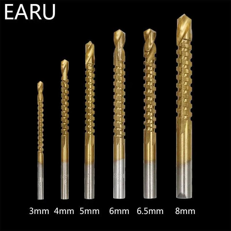 3-8mm Titanium Coated HSS Drill Bit  6PCS/LOT Online