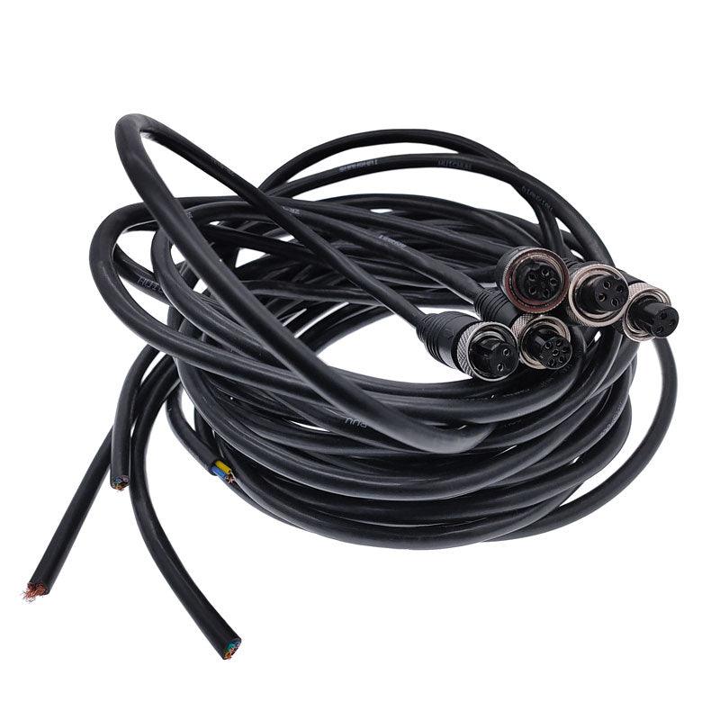 2m GX12 cable connectors waterproof joint extension cable plug male and female M12 2pin 3pin 4pin 5pin 6pin Discount